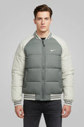 Therma-Fit Bomber Men's Imported Puffer Jacket In Grey