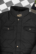 Button Placket Motif Imported Puffer Jacket