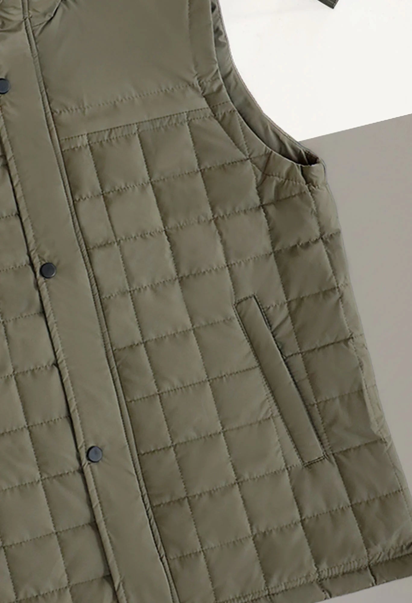 Quilted Design, Stand-up Collar Men's Gilet